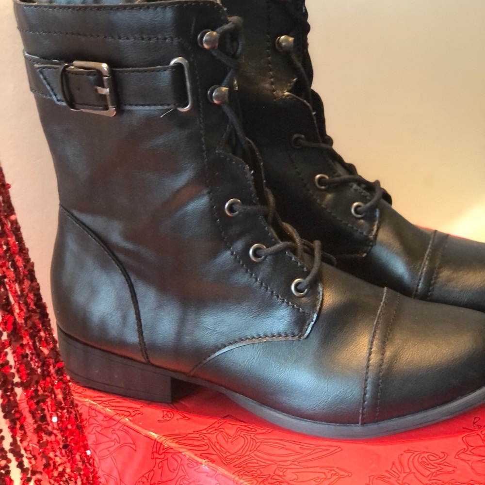 American Rag Black Combat Boots